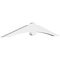 Ekena Millwork Archdale Architectural Grade PVC Gable Bracket, 48"W x 8"H x 2"D x 4"F, 4/12 Pitch GBP048X08X0204ARC00 - alternate 1